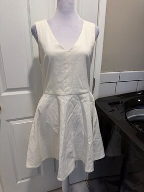 Joie White Ribbed Midi Dress